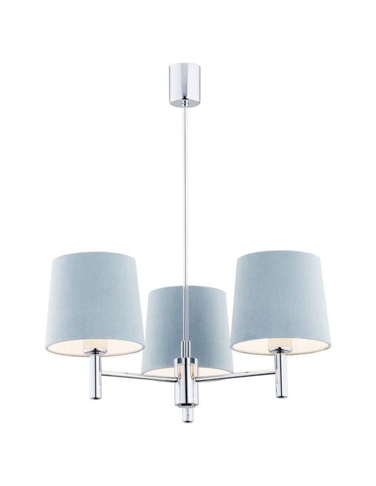Argon BOLZANO żyrandol 3 pł. 3x15W (max) błękitny chrom 1383 Argon BOLZANO żyrandol 3 pł. 3x15W (max) błękitny chrom 1383