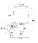 Argon BOLZANO kinkiet 1 pł. 1x15W (max) różowy chrom 3909 Argon BOLZANO kinkiet 1 pł. 1x15W (max) różowy chrom 3909