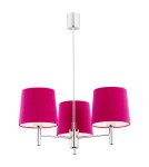 Argon BOLZANO żyrandol 3 pł. 3x15W (max) różowy chrom 1382 Argon BOLZANO żyrandol 3 pł. 3x15W (max) różowy chrom 1382