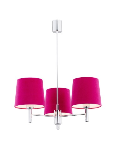 Argon BOLZANO żyrandol 3 pł. 3x15W (max) różowy chrom 1382