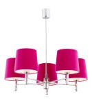 Żyrandole 5 punktowe - Argon BOLZANO żyrandol 5 pł. 5x15W (max) różowy chrom 2075 - product 1