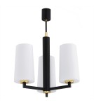 Argon CAMELOT PLUS żyrandol 3 pł. 3x15W (max) opal mat czarny mat 6143 Argon CAMELOT PLUS żyrandol 3 pł. 3x15W (max) opal mat czarny mat 6143