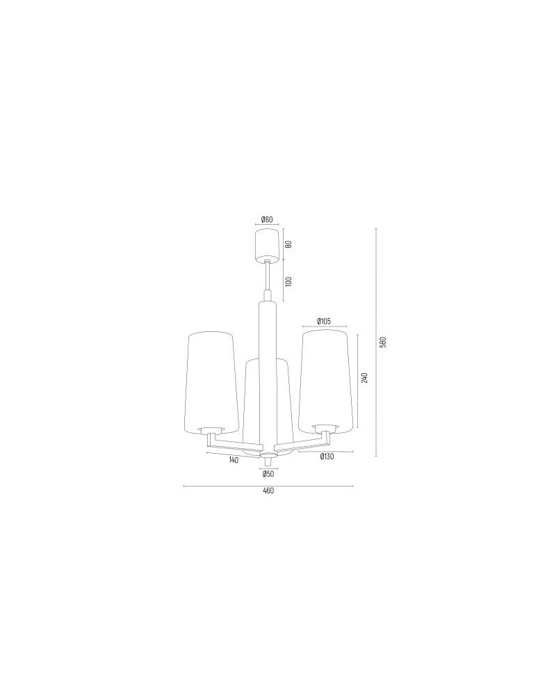 Argon CAMELOT PLUS żyrandol 3 pł. 3x15W (max) opal mat czarny mat 6143 Argon CAMELOT PLUS żyrandol 3 pł. 3x15W (max) opal mat czarny mat 6143