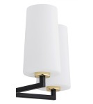 Żyrandole 5 punktowe - Argon CAMELOT PLUS żyrandol 5 pł. 5x15W (max) opal mat czarny mat 2114 - product 5