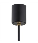 Żyrandole 5 punktowe - Argon CAMELOT PLUS żyrandol 5 pł. 5x15W (max) opal mat czarny mat 2114 - product 6