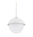 Lampy wiszące pojedyncze - Argon CAPPELLO lampa wisząca 1 pł. 1x15W (max) opal mat kremowy biały 8294 - product 3