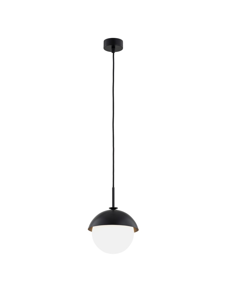 Argon CAPPELLO lampa wisząca 1 pł. 1x15W (max) opal mat czarny 8295 Argon CAPPELLO lampa wisząca 1 pł. 1x15W (max) opal mat czarny 8295