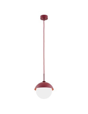 Argon CAPPELLO lampa wisząca 1 pł. 1x15W (max) opal mat czerwony 8296