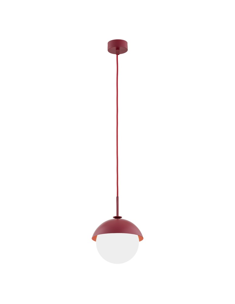Argon CAPPELLO lampa wisząca 1 pł. 1x15W (max) opal mat czerwony 8296 Argon CAPPELLO lampa wisząca 1 pł. 1x15W (max) opal mat czerwony 8296