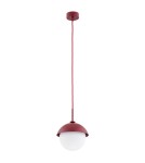 Argon CAPPELLO lampa wisząca 1 pł. 1x15W (max) opal mat czerwony 8296 Argon CAPPELLO lampa wisząca 1 pł. 1x15W (max) opal mat czerwony 8296