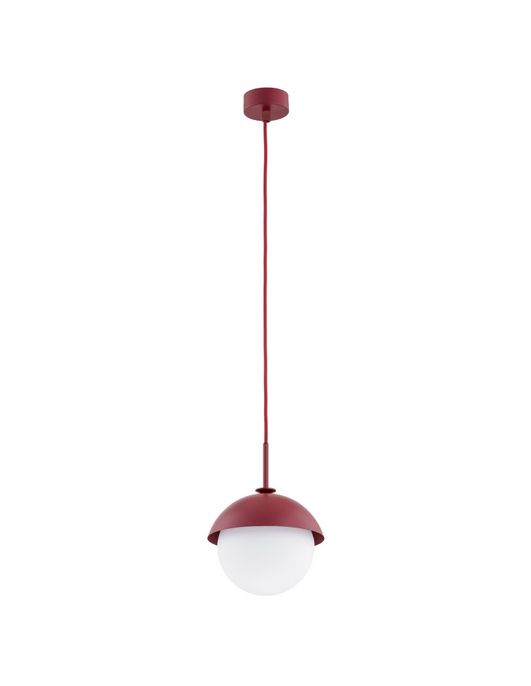 Argon CAPPELLO lampa wisząca 1 pł. 1x15W (max) opal mat czerwony 8296 Argon CAPPELLO lampa wisząca 1 pł. 1x15W (max) opal mat czerwony 8296