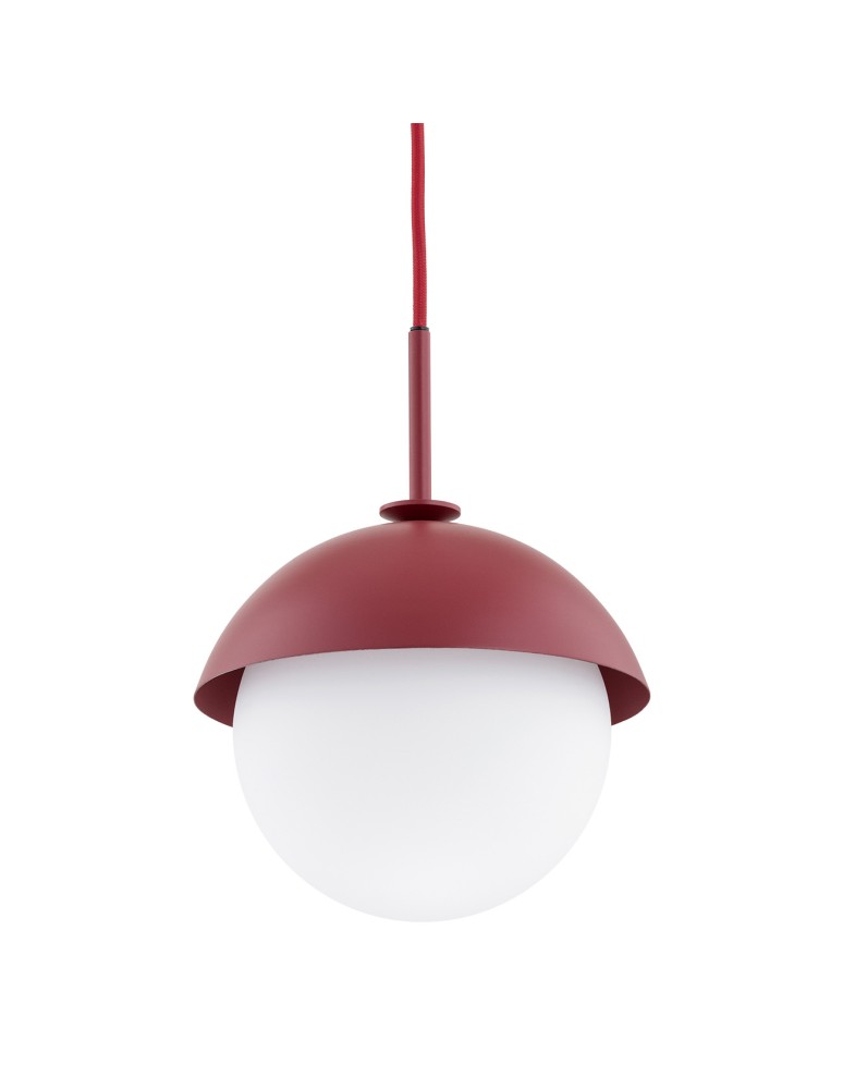 Argon CAPPELLO lampa wisząca 1 pł. 1x15W (max) opal mat czerwony 8296 Argon CAPPELLO lampa wisząca 1 pł. 1x15W (max) opal mat czerwony 8296