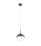 Lampy wiszące pojedyncze - Argon CAPPELLO lampa wisząca 1 pł. 1x15W (max) opal mat zielony 8297 - product 1