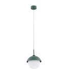 Lampy wiszące pojedyncze - Argon CAPPELLO lampa wisząca 1 pł. 1x15W (max) opal mat zielony 8297 - product 2