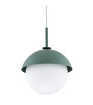 Lampy wiszące pojedyncze - Argon CAPPELLO lampa wisząca 1 pł. 1x15W (max) opal mat zielony 8297 - product 3