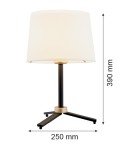 Lampy stołowe na trójnogu - Argon CAVALINO l. stołowa 1 pł. 1x15W (max) śmietankowy czarny 8319 - product 4