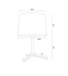 Lampy stołowe na trójnogu - Argon CAVALINO l. stołowa 1 pł. 1x15W (max) śmietankowy czarny 8319 - product 5