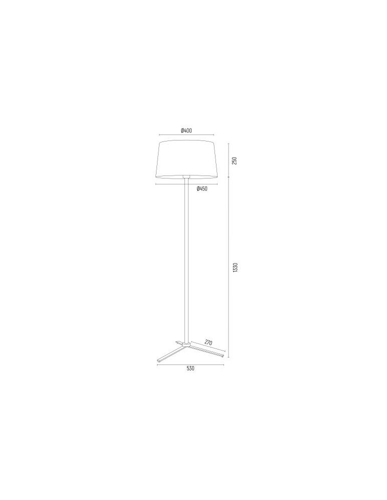 Argon CAVALINO l. podłogowa 1 pł. 1x15W (max) śmietankowy złoty 8307 Argon CAVALINO l. podłogowa 1 pł. 1x15W (max) śmietankowy złoty 8307