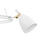 Żyrandole - Argon CHARLOTTE żyrandol 3 pł. 3x15W (max) biała struktura elementy mosiądzowane 6148 - product 4