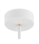 Żyrandole - Argon CHARLOTTE żyrandol 5 pł. 5x15W (max) biała struktura elementy mosiądzowane 2117 - product 6