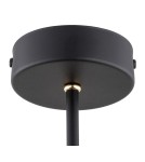 Żyrandole - Argon CHARLOTTE żyrandol 3 pł. 3x15W (max) czarny struktura elementy mosiądzowane 6149 - product 5