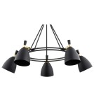 Argon CHARLOTTE żyrandol 5 pł. 5x15W (max) czarny struktura elementy mosiądzowane 2118 Argon CHARLOTTE żyrandol 5 pł. 5x15W (max) czarny struktura elementy mosiądzowane 2118