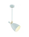 Argon CHARLOTTE lampa wisząca 1 pł. 1x15W (max) błękit mat elementy mosiądzowane 4685
