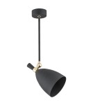 Argon CHARLOTTE lampa wisząca 1 pł. 1x15W (max) czarny struktura elementy mosiądzowane 4686 Argon CHARLOTTE lampa wisząca 1 pł. 1x15W (max) czarny struktura elementy mosiądzowane 4686