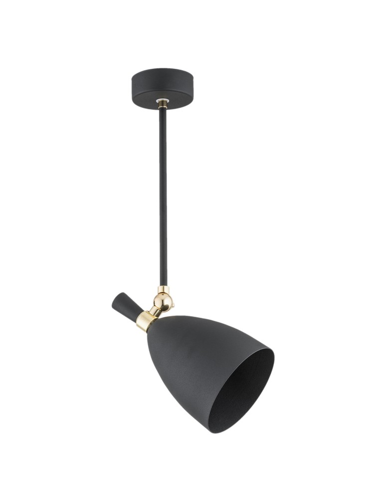 Argon CHARLOTTE lampa wisząca 1 pł. 1x15W (max) czarny struktura elementy mosiądzowane 4686 Argon CHARLOTTE lampa wisząca 1 pł. 1x15W (max) czarny struktura elementy mosiądzowane 4686