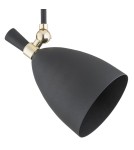 Argon CHARLOTTE lampa wisząca 1 pł. 1x15W (max) czarny struktura elementy mosiądzowane 4686 Argon CHARLOTTE lampa wisząca 1 pł. 1x15W (max) czarny struktura elementy mosiądzowane 4686