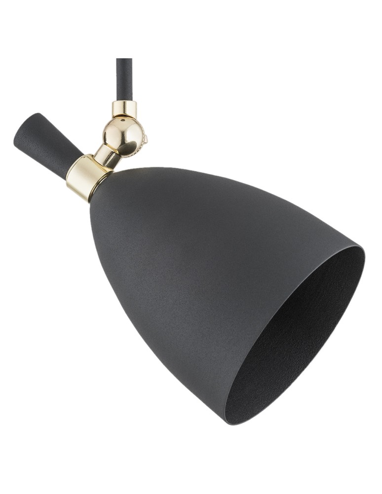 Argon CHARLOTTE lampa wisząca 1 pł. 1x15W (max) czarny struktura elementy mosiądzowane 4686 Argon CHARLOTTE lampa wisząca 1 pł. 1x15W (max) czarny struktura elementy mosiądzowane 4686