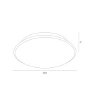 Plafony okrągłe - Argon GIN plafon 3 pł. 3x15W (max) opal mat 3224 - product 8