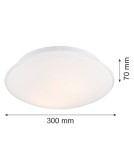 Argon GIN plafon 2 pł. 2x15W (max) opal mat 694 Argon GIN plafon 2 pł. 2x15W (max) opal mat 694