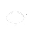 Argon GIN plafon 2 pł. 2x15W (max) opal mat 694 Argon GIN plafon 2 pł. 2x15W (max) opal mat 694