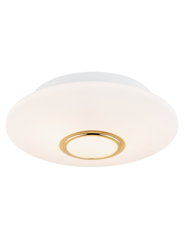 Argon CHICAGO plafon 2 pł. 2x15W (max) opal mat mosiądzowany 1030 Argon CHICAGO plafon 2 pł. 2x15W (max) opal mat mosiądzowany 1030