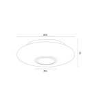 Argon CHICAGO plafon 2 pł. 2x15W (max) opal mat mosiądzowany 1030 Argon CHICAGO plafon 2 pł. 2x15W (max) opal mat mosiądzowany 1030