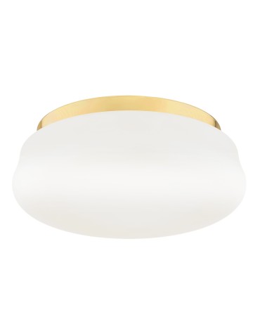 Argon OMBRA plafon 3 pł. 3x15W (max) opal mat elementy mosiądzowane 6142