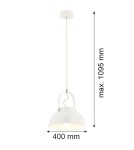 Lampy wiszące industrialne - Argon DAKOTA lampa wisząca 1 pł. 1x15W (max) kremowy biały 8284 - product 5