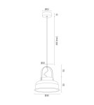 Argon DAKOTA lampa wisząca 1 pł. 1x15W (max) czarny 8285 Argon DAKOTA lampa wisząca 1 pł. 1x15W (max) czarny 8285