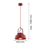 Argon DAKOTA lampa wisząca 1 pł. 1x15W (max) czerwony 8286 Argon DAKOTA lampa wisząca 1 pł. 1x15W (max) czerwony 8286