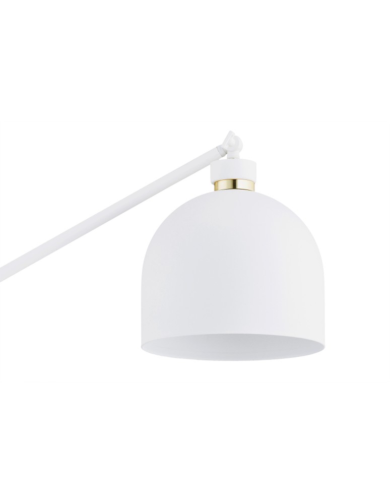 Argon DETROIT lampa podłogowa 1 pł. 1x15W (max) biały struktura elementy mosiądzowane 4734 Argon DETROIT lampa podłogowa 1 pł. 1x15W (max) biały struktura elementy mosiądzowane 4734