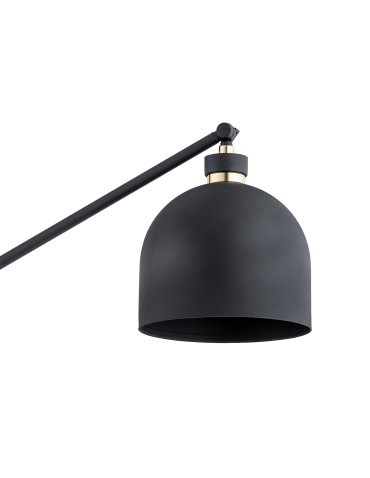 Argon DETROIT lampa podłogowa 1 pł. 1x15W (max) czarny struktura elementy mosiądzowane 4735 - produkt 2