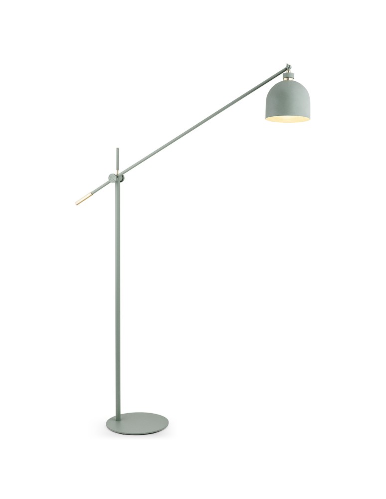 Argon DETROIT lampa podłogowa 1 pł. 1x15W (max) szałwia struktura elementy mosiądzowane 4736 Argon DETROIT lampa podłogowa 1 pł. 1x15W (max) szałwia struktura elementy mosiądzowane 4736