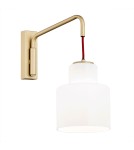Kinkiety wiszące - Argon DIUNA kinkiet 1 pł. 1x15W (max) opal złoty 8372 - product 1