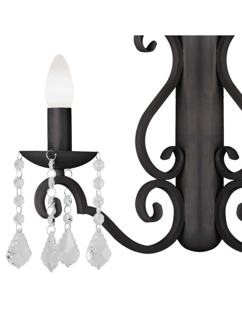 Argon DIADEMA kinkiet 2 pł. 2x7W (max) czarny 7184 Argon DIADEMA kinkiet 2 pł. 2x7W (max) czarny 7184