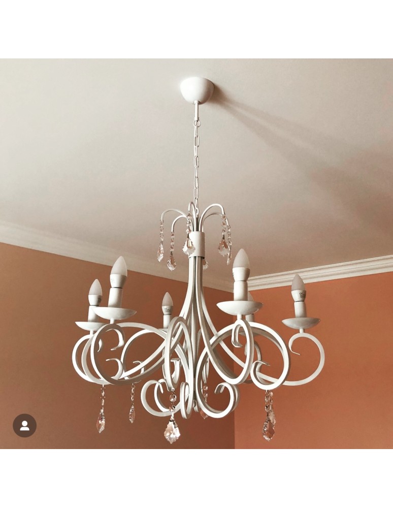 Argon DIADEMA żyrandol 6 pł. 6x7W (max) biały 2561 Argon DIADEMA żyrandol 6 pł. 6x7W (max) biały 2561