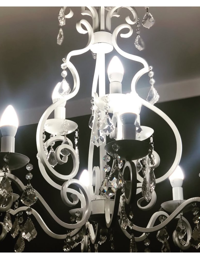 Argon DIADEMA żyrandol 6 pł. 6x7W (max) biały 2561 Argon DIADEMA żyrandol 6 pł. 6x7W (max) biały 2561