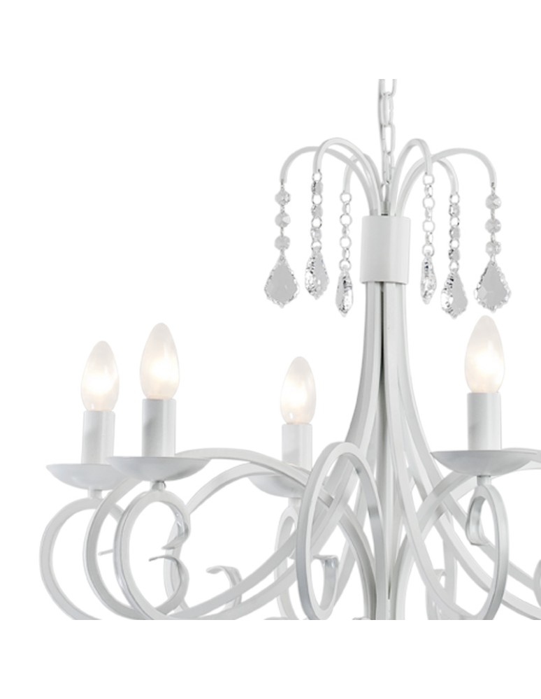 Argon DIADEMA żyrandol 6 pł. 6x7W (max) biały 2561 Argon DIADEMA żyrandol 6 pł. 6x7W (max) biały 2561