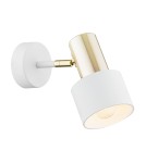 Argon DORIA kinkiet 1 pł. 1x15W (max) biały struktura mosiądz 4264 Argon DORIA kinkiet 1 pł. 1x15W (max) biały struktura mosiądz 4264