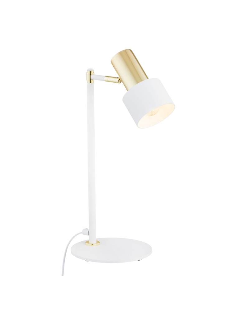 Argon DORIA lampa biurkowa 1 pł. 1x15W (max) biały struktura mosiądz 4256 Argon DORIA lampa biurkowa 1 pł. 1x15W (max) biały struktura mosiądz 4256